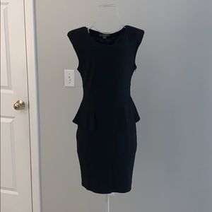 Black Peplum Dress